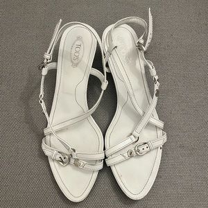 Tod’s White Sandals